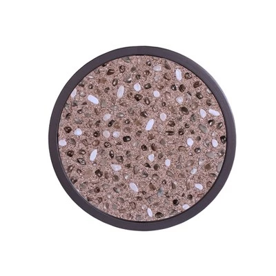 Buy π 3pc Corveen Glass Top Occasional Table Set Gun Metal - miBasics π 8 Buy π 3pc Corveen Glass Top Occasional Table Set Gun Metal - miBasics π - Image 6