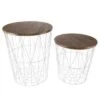 Buy β Hastings Home Wire and Wood Nesting Tables - 2 Pieces, White π 1 Buy β Hastings Home Wire and Wood Nesting Tables - 2 Pieces, White π -End And Side Tables shop unnamed file 9145