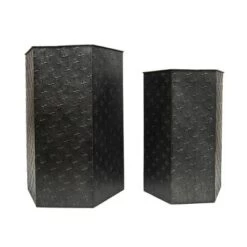 End And Side Tables shop 33 Coupon π Set of 2 Black Metal Accent Tables - Foreside Home & Garden π€©