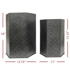 Coupon 🛒 Set of 2 Black Metal Accent Tables - Foreside Home & Garden 🤩 -End And Side Tables shop unnamed file 9156