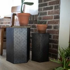 Coupon 🛒 Set of 2 Black Metal Accent Tables - Foreside Home & Garden 🤩 -End And Side Tables shop unnamed file 9158