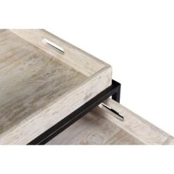 Promo ⭐ Set of 2 Ostinato Nesting Tables White/Black - Treasure Trove Accents 😀 -End And Side Tables shop unnamed file 9165