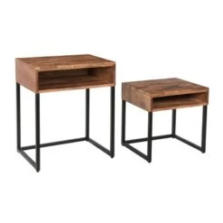 Promo π Set of 2 Giocoso Nesting Tables Brown/Black - Treasure Trove Accents π 13 Promo π Set of 2 Giocoso Nesting Tables Brown/Black - Treasure Trove Accents π -End And Side Tables shop unnamed file 9170