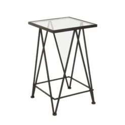 Best deal 👏 Set of 2 Contemporary Mirrored Side Tables - Olivia & May Silver 👍 -End And Side Tables shop unnamed file 94