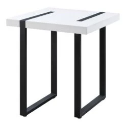 New 🎁 2pc Druse Coffee Table Set White/Black - miBasics 🔥 -End And Side Tables shop unnamed file 950