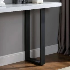 New 🎁 2pc Druse Coffee Table Set White/Black - miBasics 🔥 -End And Side Tables shop unnamed file 955