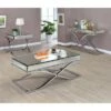 Promo 👏 3pc Lila Occasional Table Set Chrome - HOMES: Inside + Out 😉 -End And Side Tables shop unnamed file 956