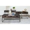 Discount 🥰 4pc Thomas Wood Table Collection Dark Brown - Abbyson Living 🔔