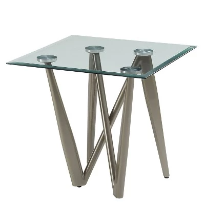 Budget π 3pc Escalon Glass Top Coffee Table Set Champagne - miBasics π 4 Budget π 3pc Escalon Glass Top Coffee Table Set Champagne - miBasics π - Image 2