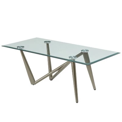 Budget π 3pc Escalon Glass Top Coffee Table Set Champagne - miBasics π 6 Budget π 3pc Escalon Glass Top Coffee Table Set Champagne - miBasics π - Image 4