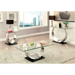 Best reviews of 🥰 3pc Juliana Occasional Table Set Satin Gray - HOMES: Inside + Out 👏